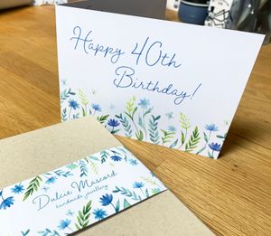 Happy 40th Birthday Card